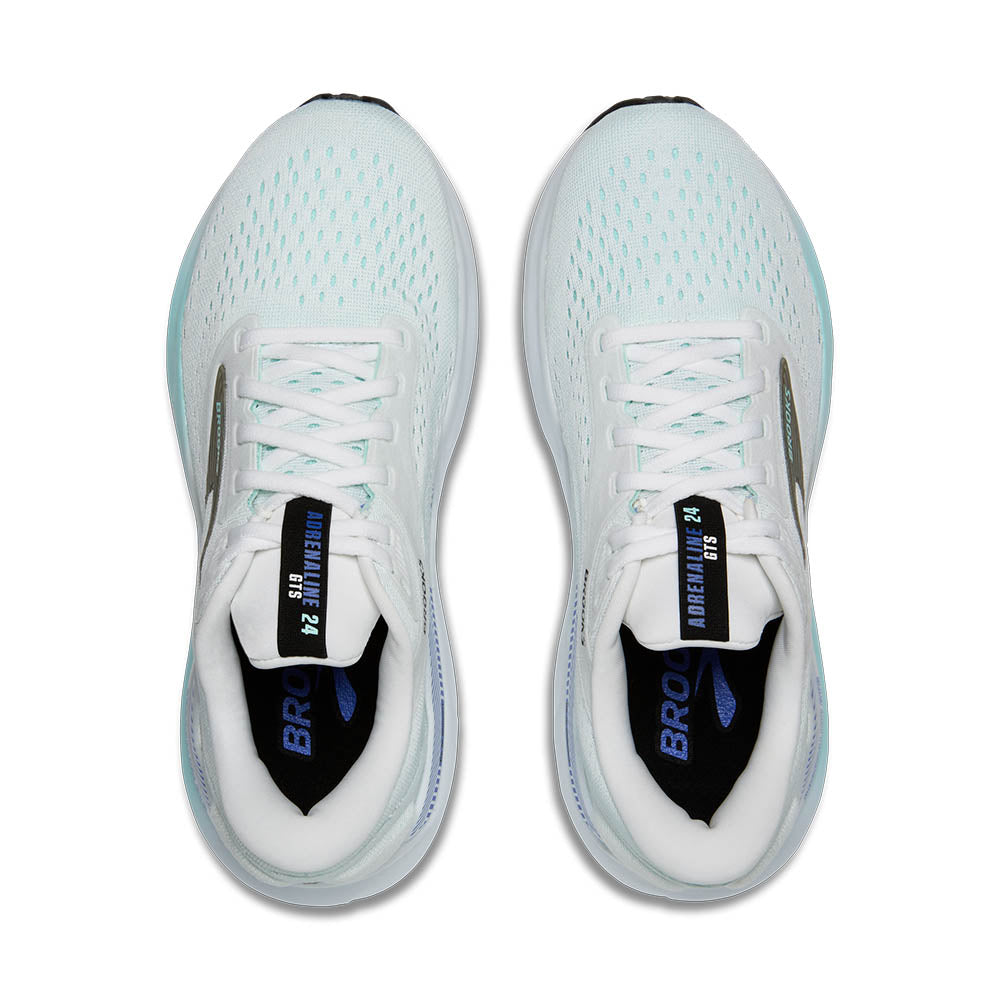 Brooks Adrenaline GTS 24 Womens Running Shoes - White/Limpet Shell