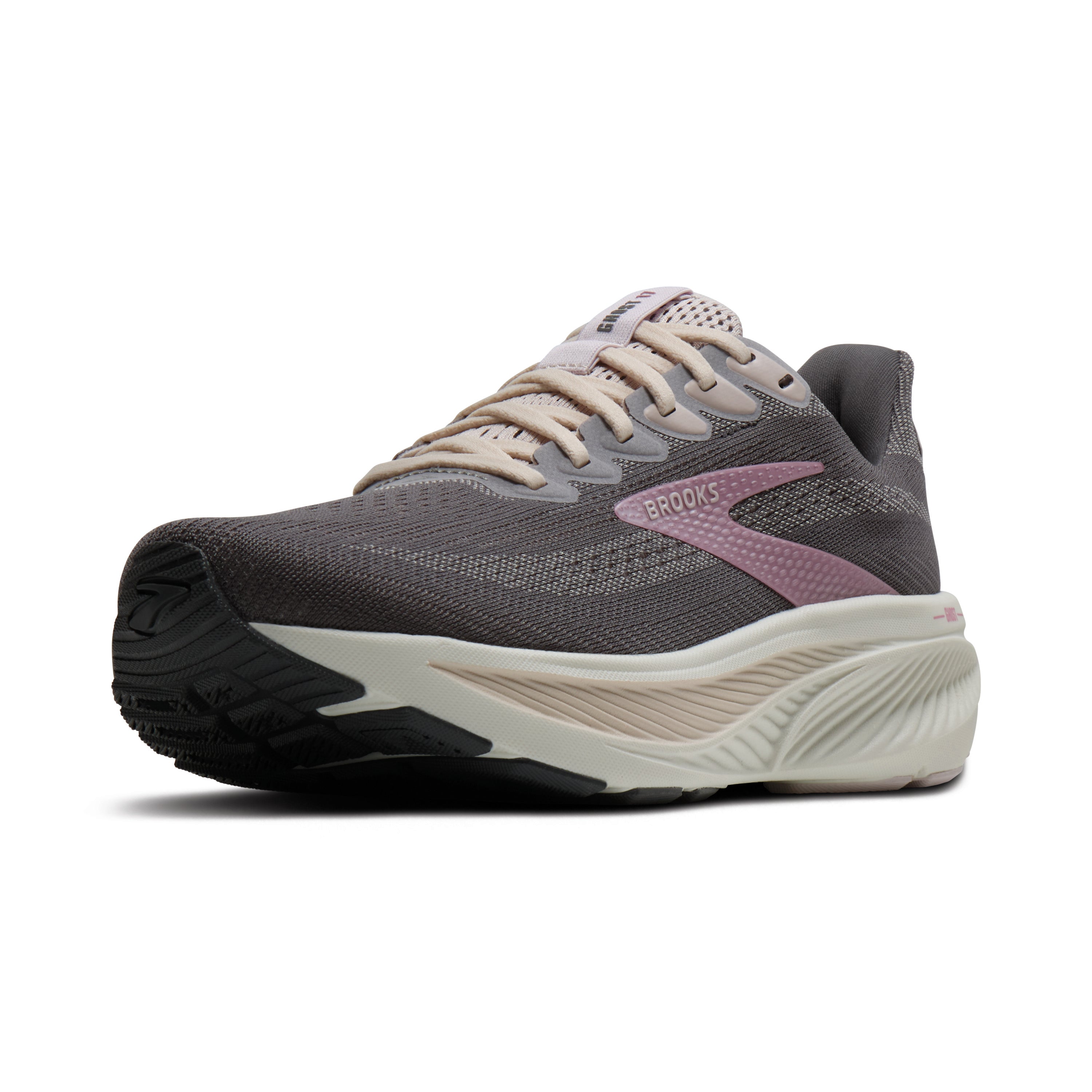 Brooks Ghost 17 Womens Running Shoe - Poppy Seed/Pink/Bluewash