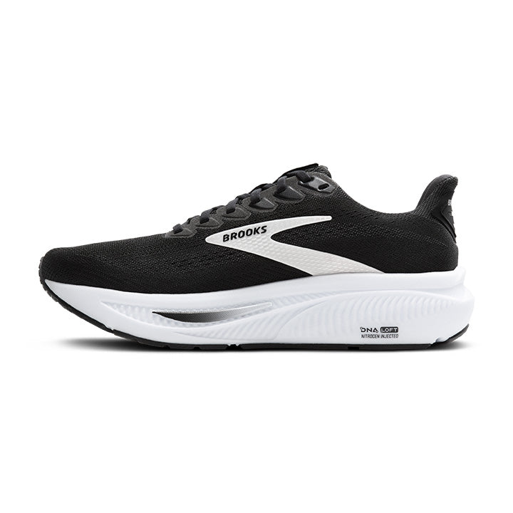 Brooks Ghost 17 Womens Running Shoe - Black/Grey/White