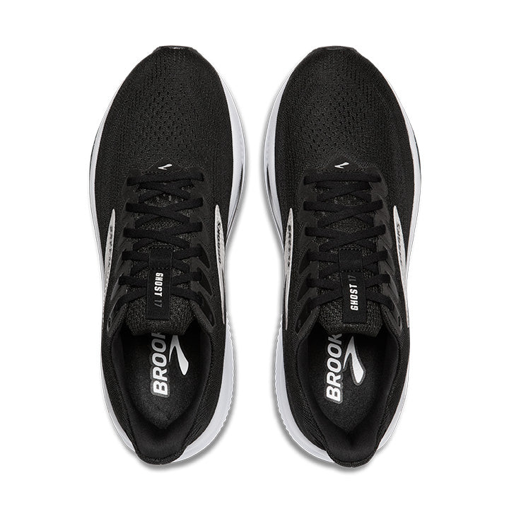 Brooks Ghost 17 Womens Running Shoe - Black/Grey/White