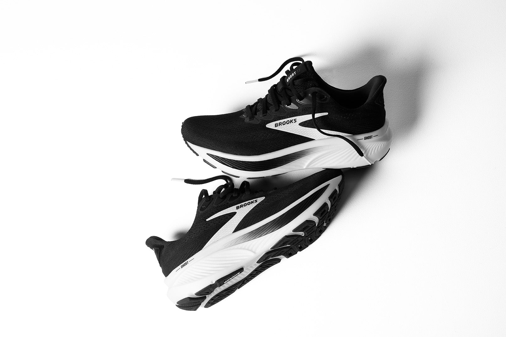Brooks Ghost 17 Womens Running Shoe - Black/Grey/White