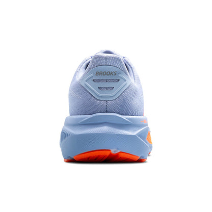 Brooks Ghost 17 Womens Running Shoe - Blue Heron/White/Orange