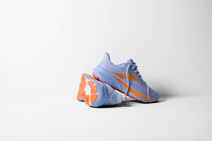 Brooks Ghost 17 Womens Running Shoe - Blue Heron/White/Orange