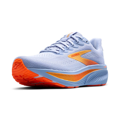 Brooks Ghost 17 Womens Running Shoe - Blue Heron/White/Orange