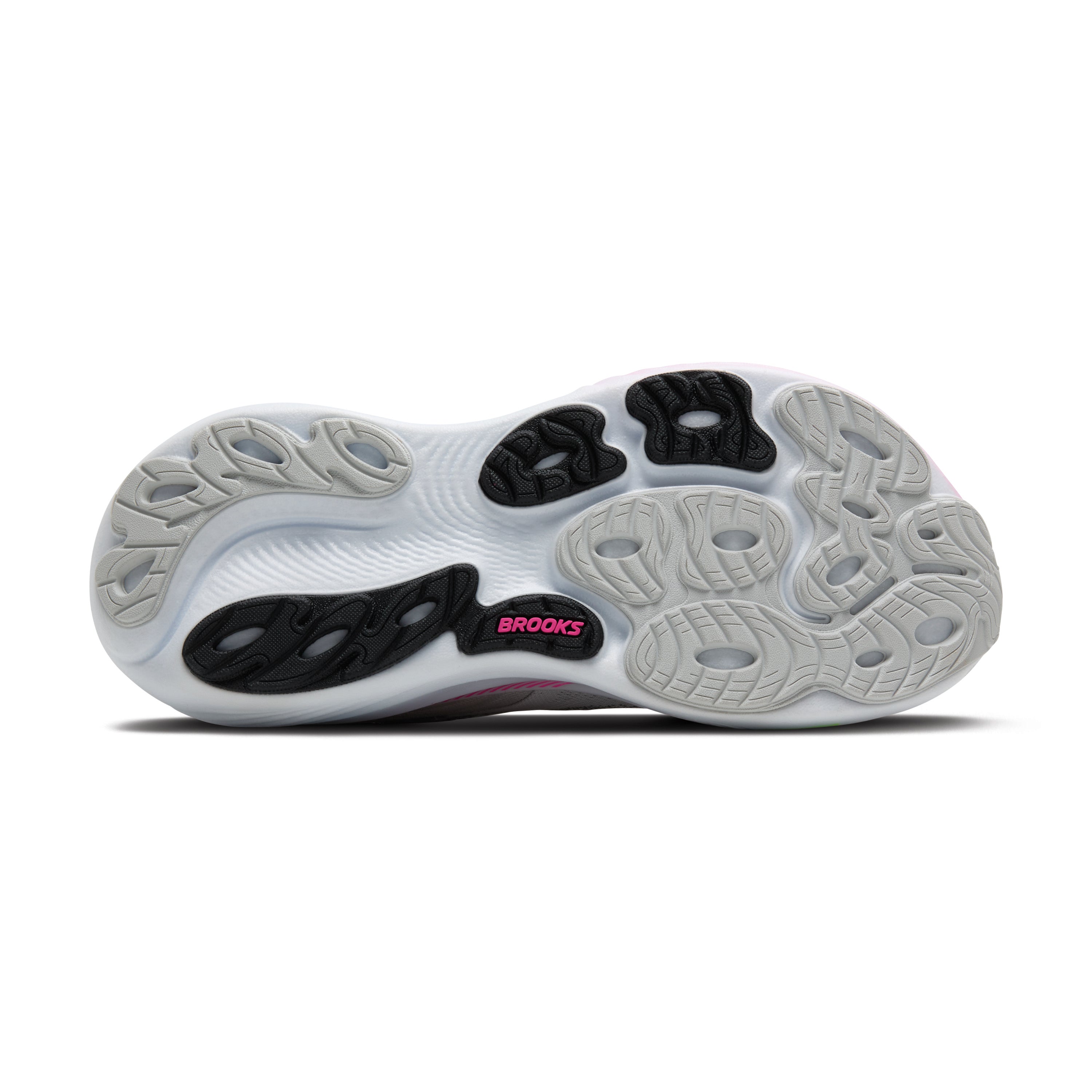 Brooks Adrenaline GTS 25 Womens Running Shoes - Oyster/Pink/Green