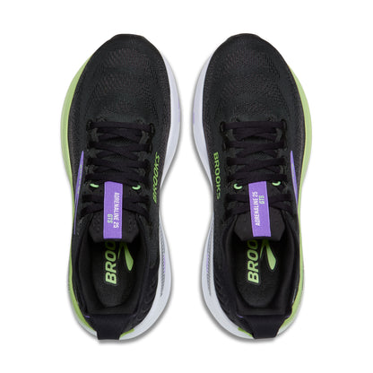 Brooks Adrenaline GTS 25 Womens Running Shoes - Black/Blackened Pearl/Purple