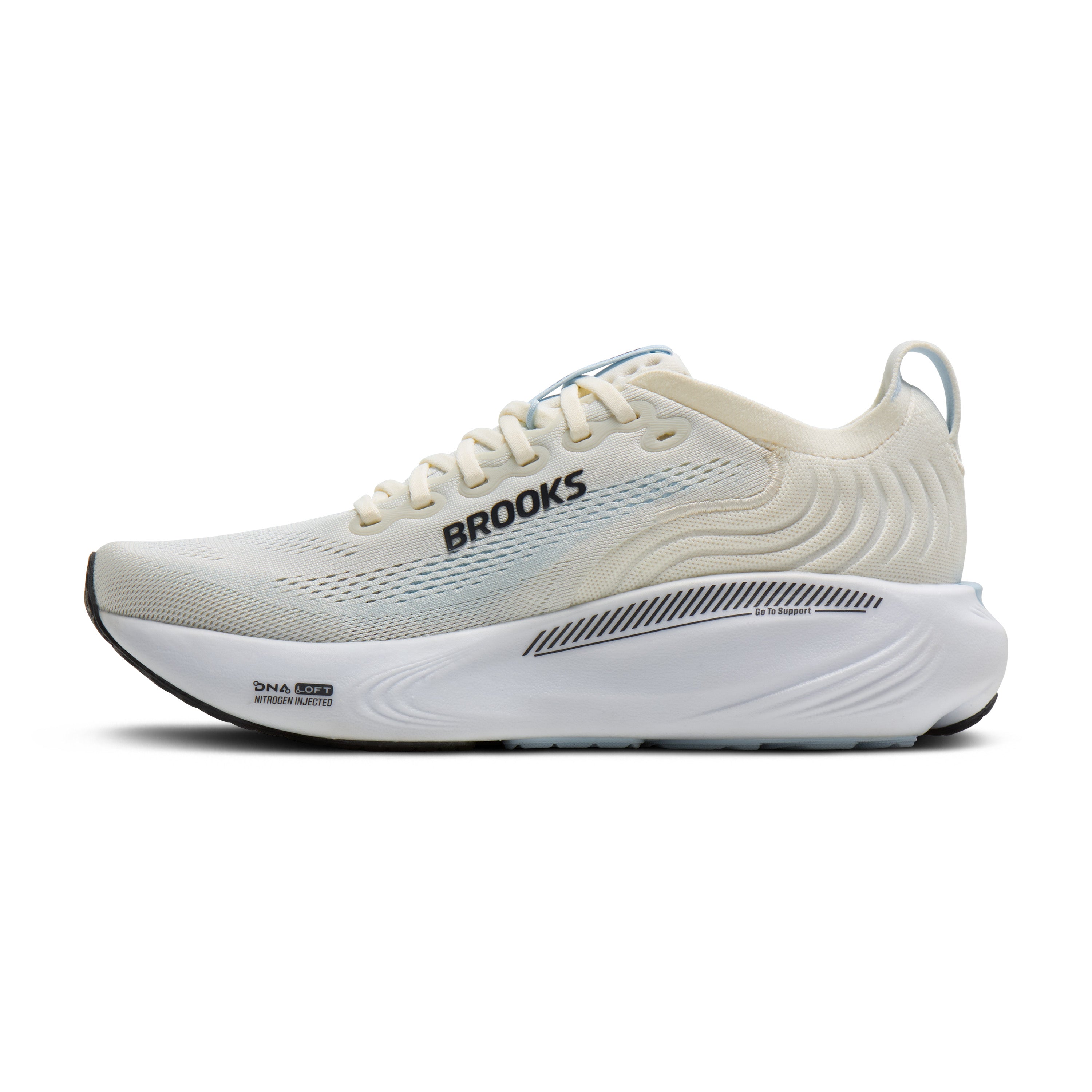 Brooks Adrenaline GTS 25 Womens Running Shoes - Star White/Nantucket/Chrome
