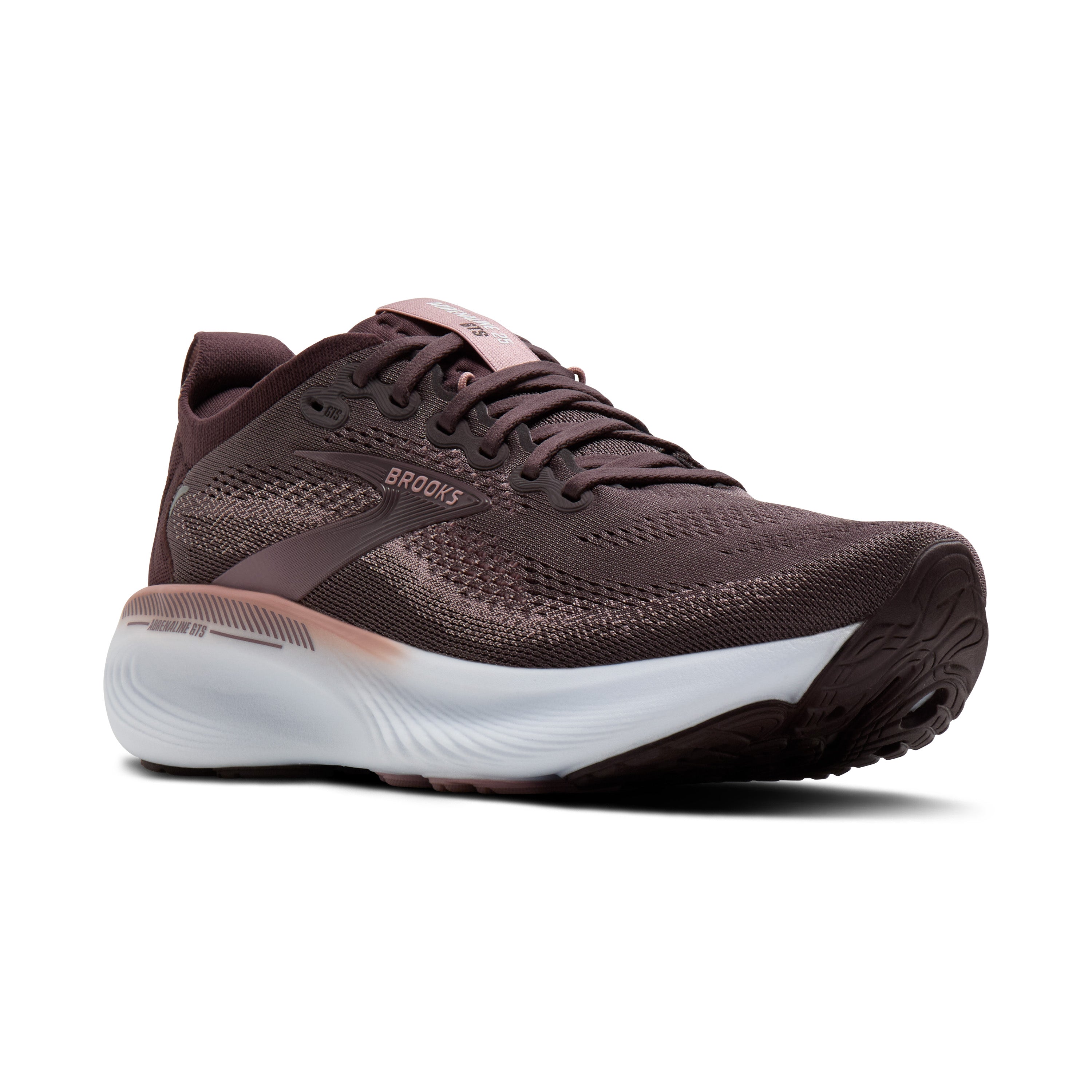 Brooks Adrenaline GTS 25 Womens Running Shoes - Raisin/Woodrose/White