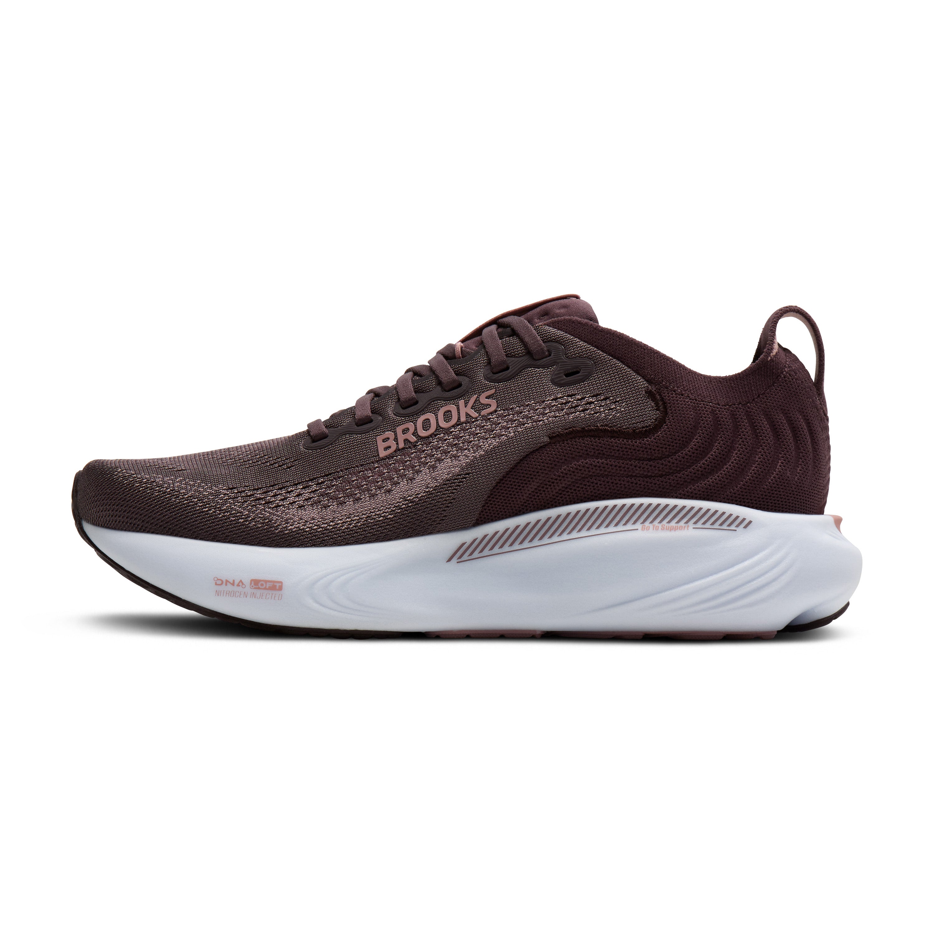Brooks Adrenaline GTS 25 Womens Running Shoes - Raisin/Woodrose/White