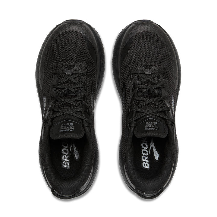 Brooks Divide 6 GTX Womens Trail Running Shoes - Black/Black/Ebony