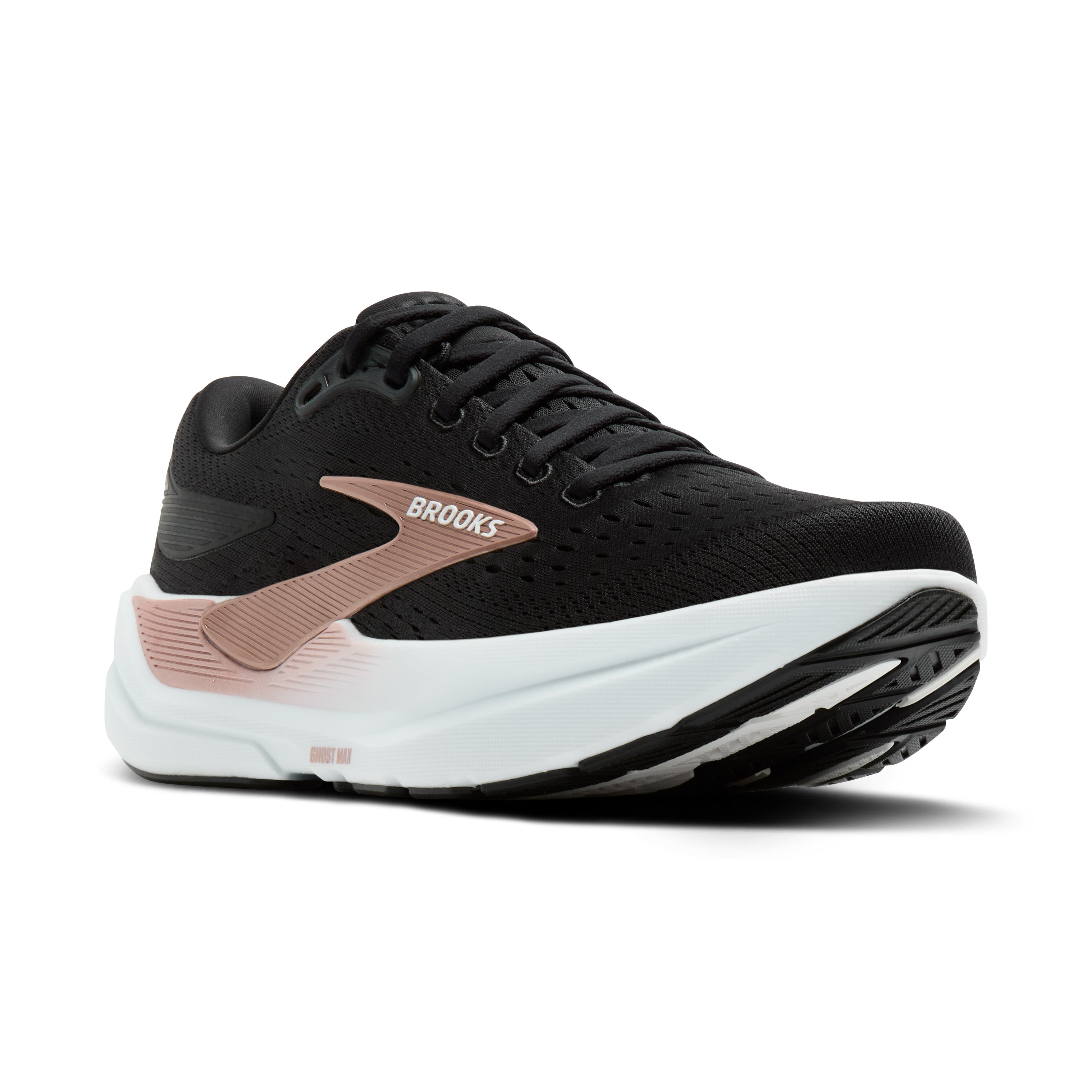 Brooks Ghost Max 3 Womens Running Shoes - Black/Black/Rose Gold
