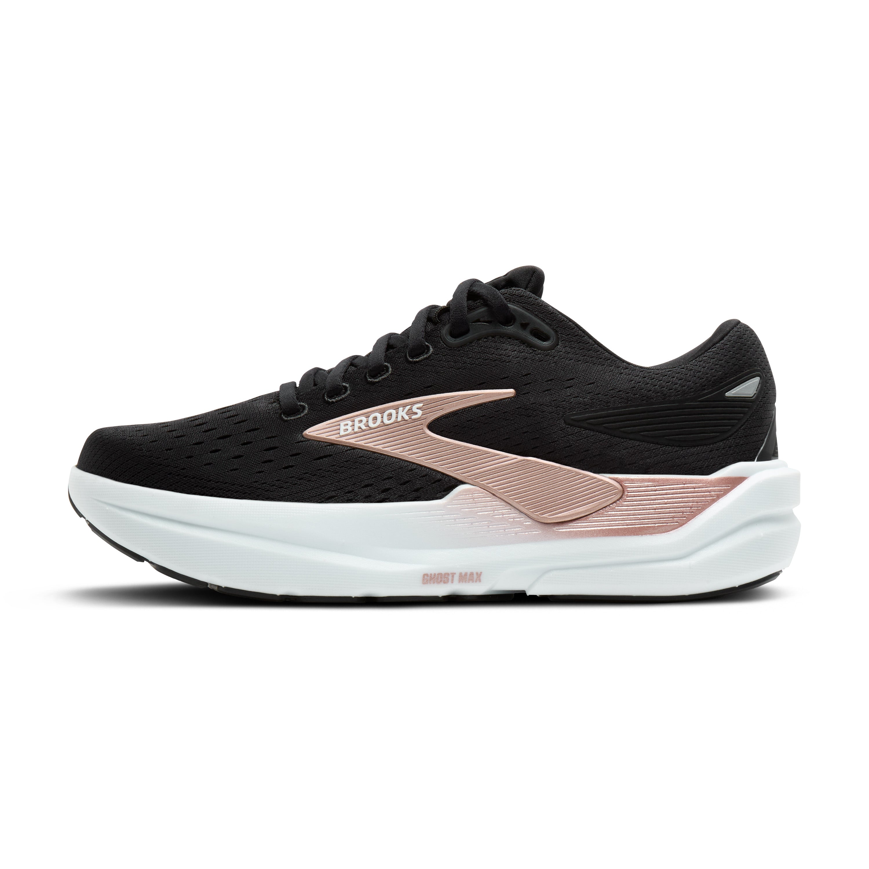 Brooks Ghost Max 3 Womens Running Shoes - Black/Black/Rose Gold