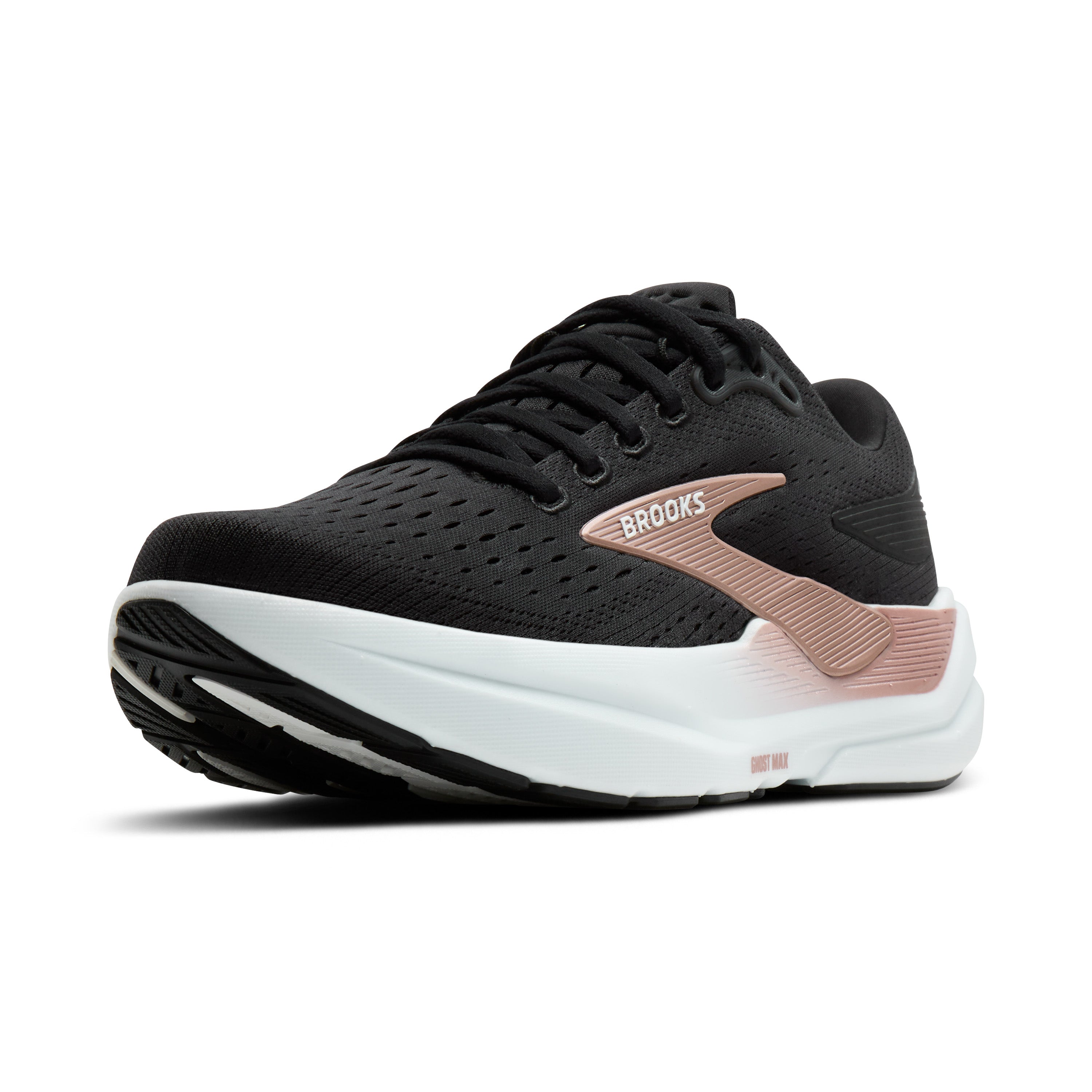 Brooks Ghost Max 3 Womens Running Shoes - Black/Black/Rose Gold