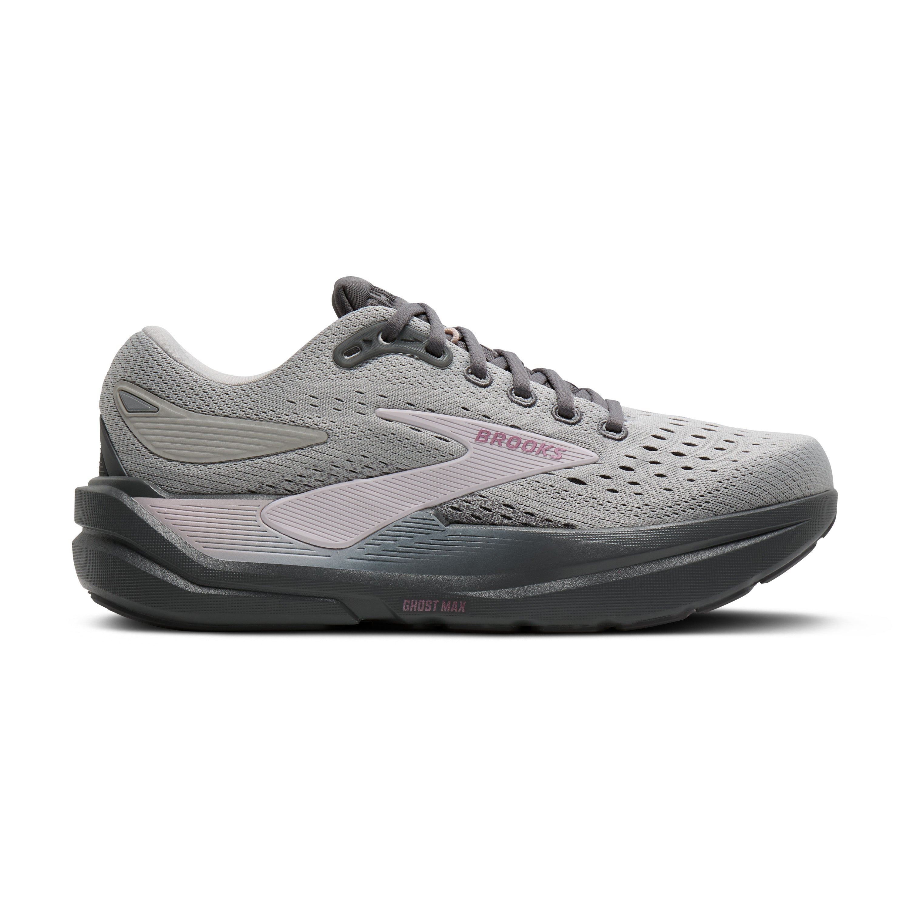 Brooks Ghost Max 3 Womens Running Shoes - Harbour Mist/Poppy Seed/Pink