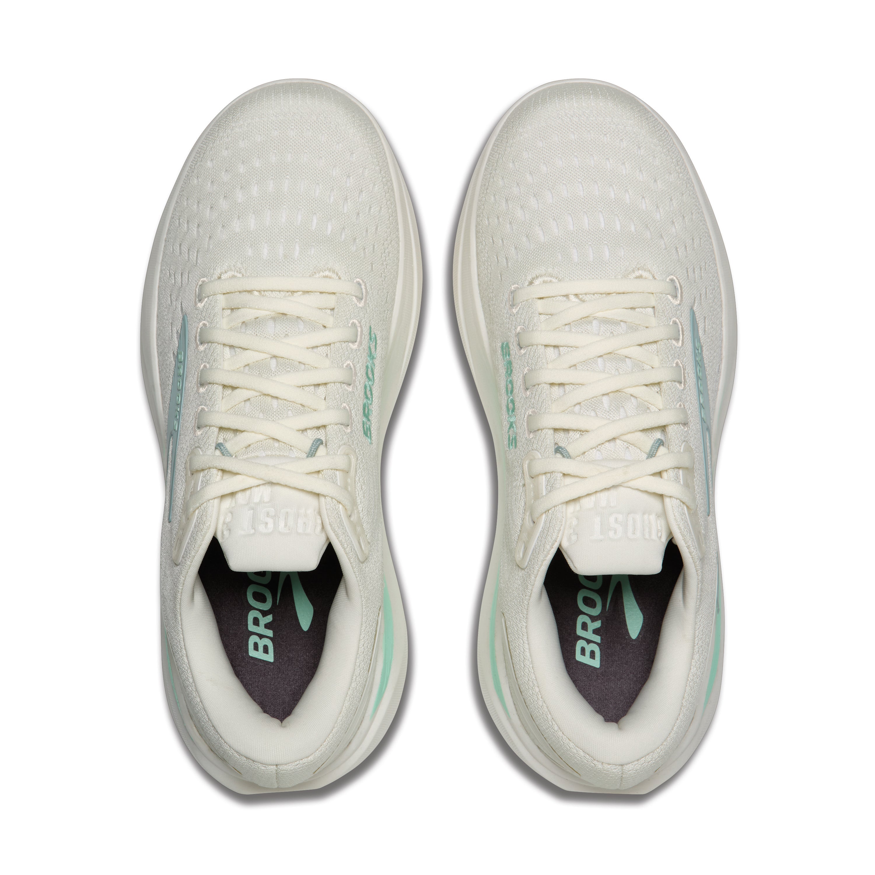 Brooks Ghost Max 3 Womens Running Shoes - Coconut/Yucca/Grey Mist