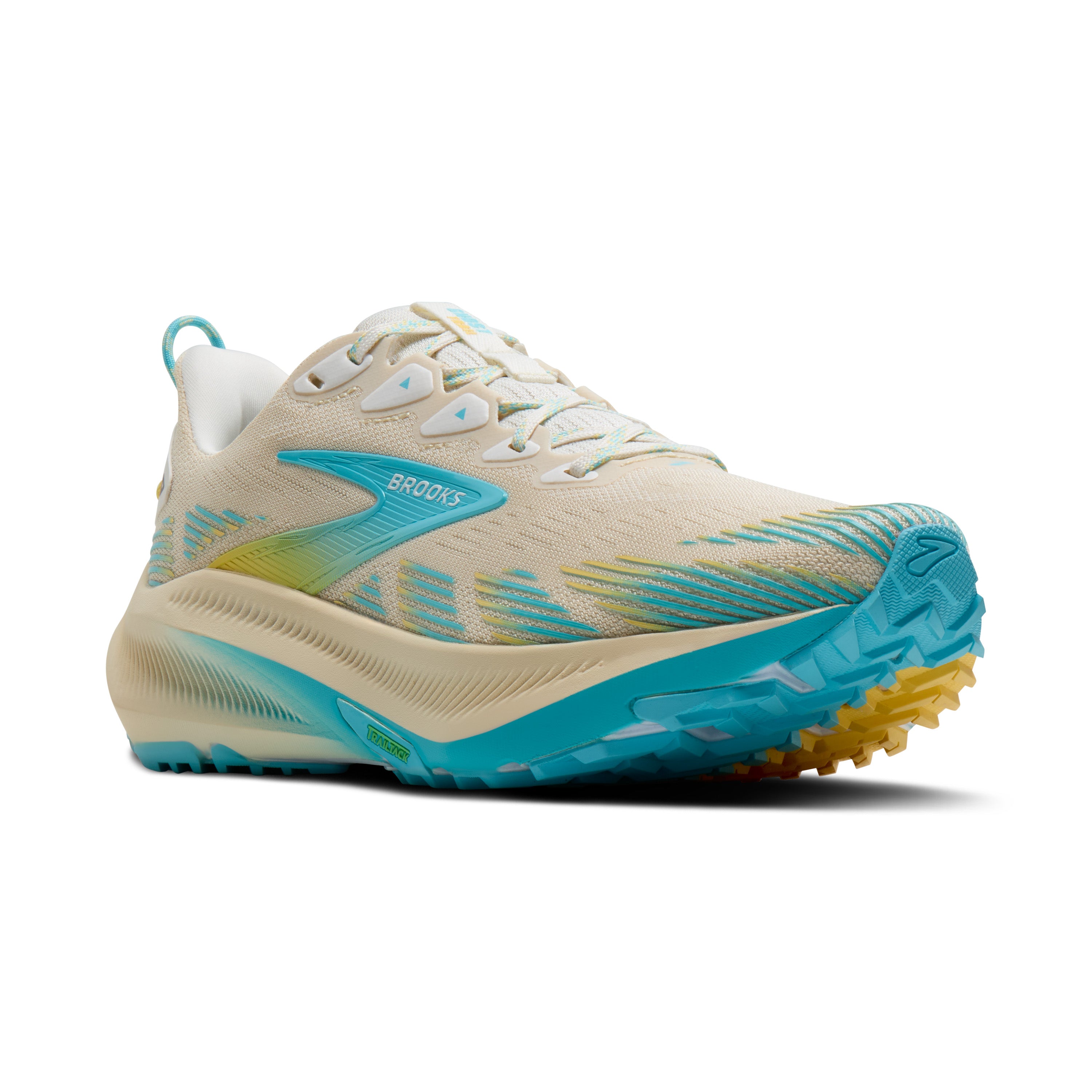 Brooks Ghost Trail Womens Running Shoe - Sand/Star White/Golden Hour