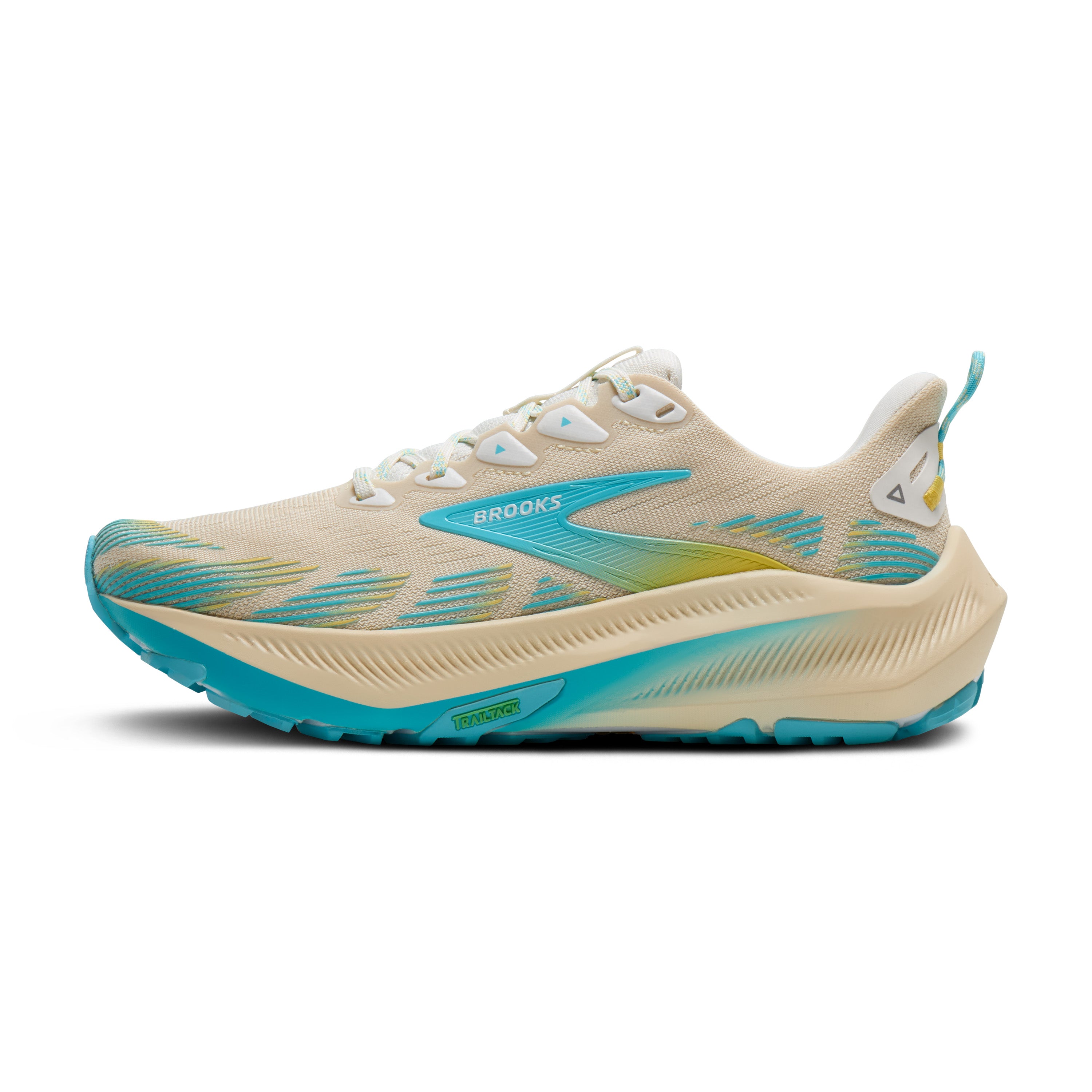 Brooks Ghost Trail Womens Running Shoe - Sand/Star White/Golden Hour
