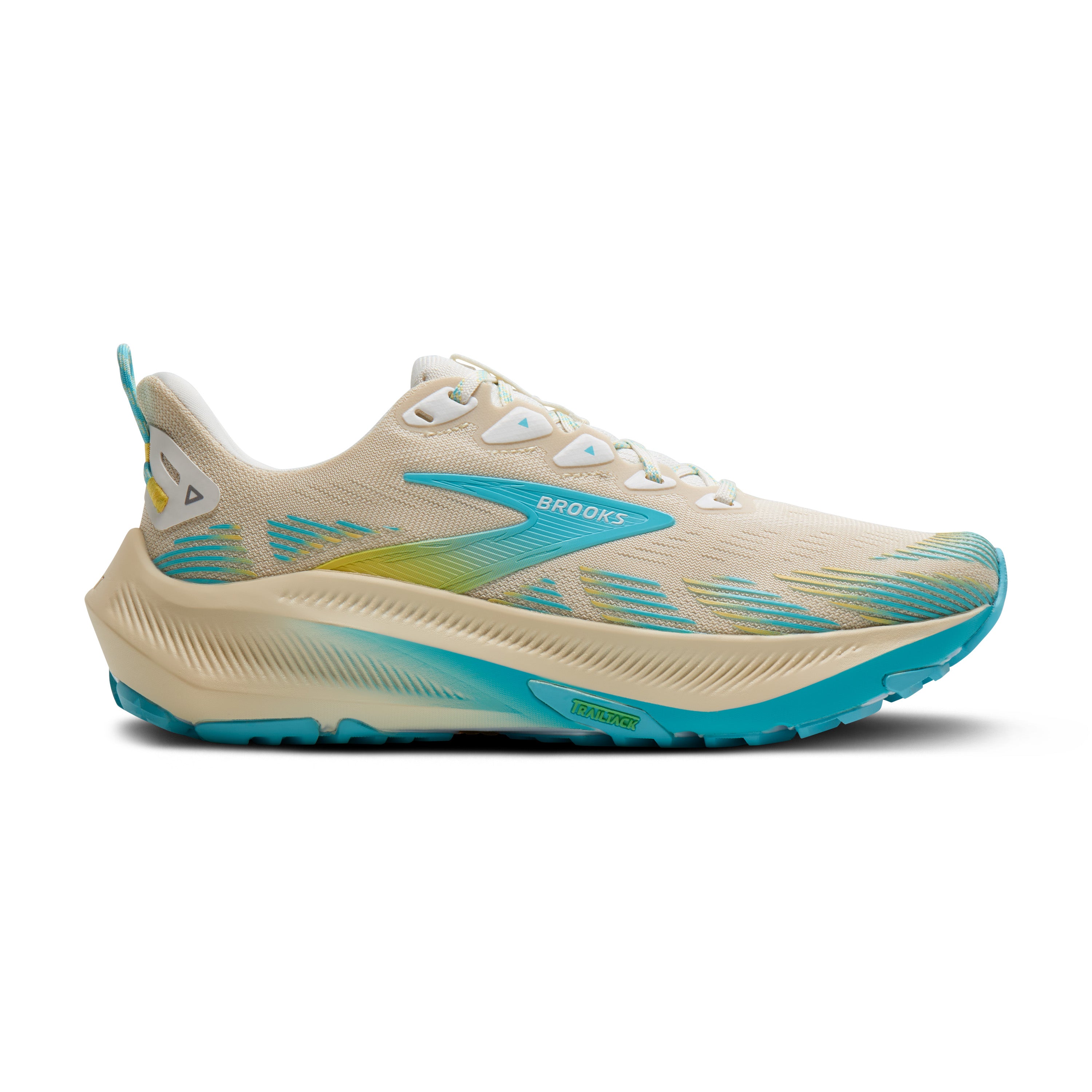 Brooks Ghost Trail Womens Running Shoe - Sand/Star White/Golden Hour