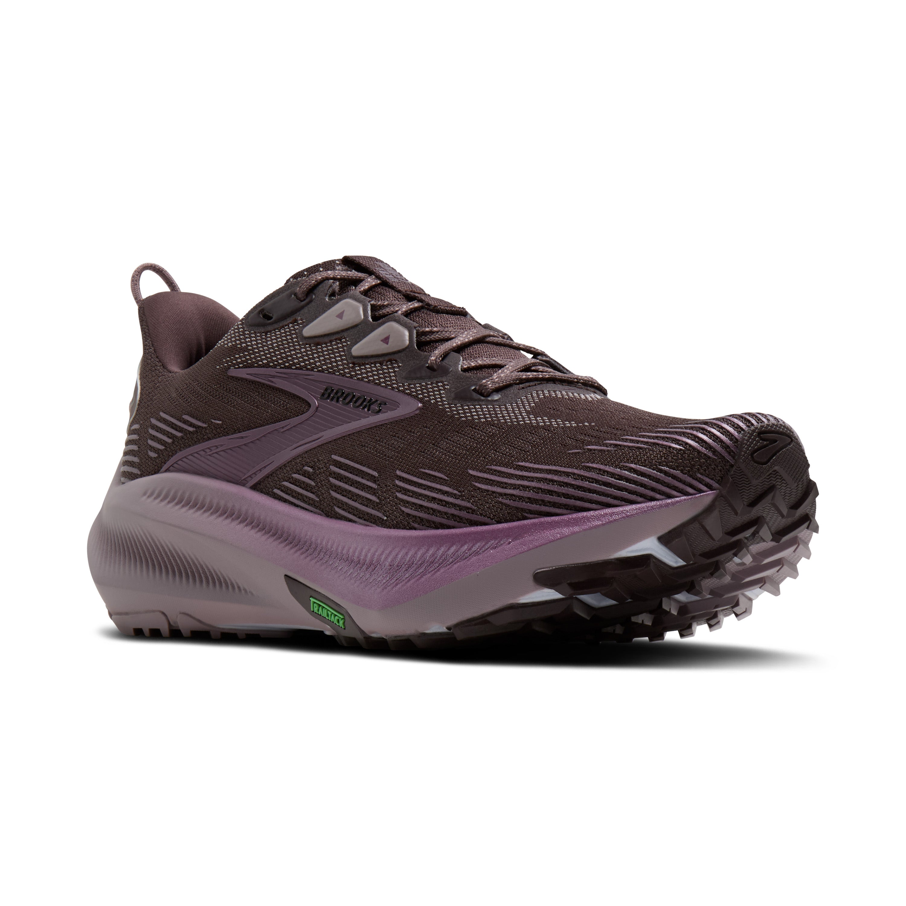 Brooks Ghost Trail Womens Running Shoes - Raisin/Purple/Metallic