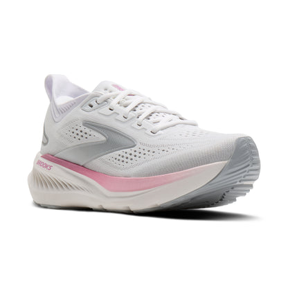 Brooks Glycerin 23 Womens Running Shoes - White/Harbor Mist/Metallic
