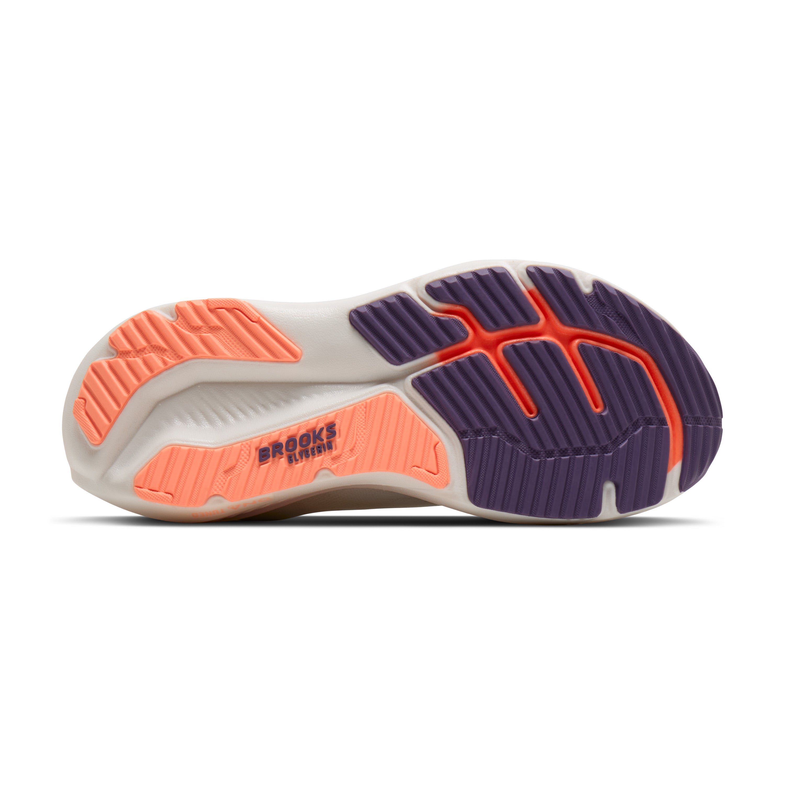 Brooks Glycerin 23 Womens Running Shoes - White/Mulled Grape/Clear
