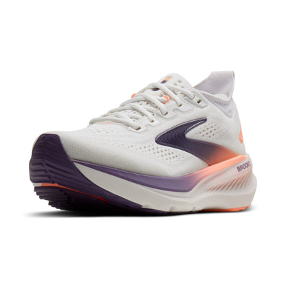 Brooks Glycerin 23 Womens Running Shoes - White/Mulled Grape/Clear