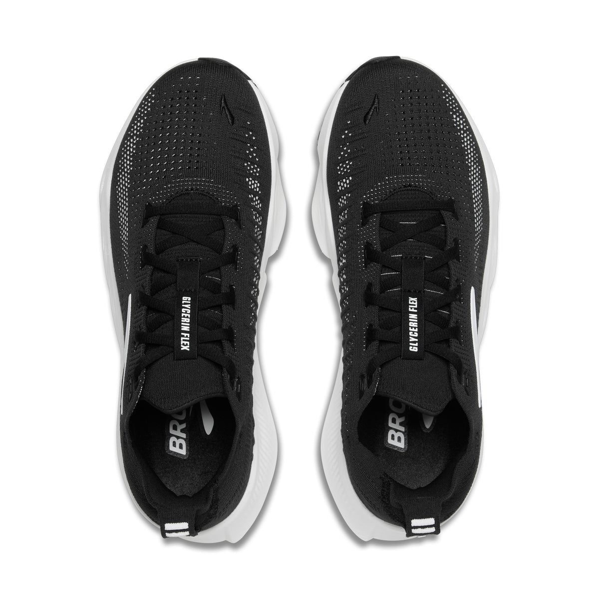 Brooks Glycerin Flex Womens Running Shoes - Black/White