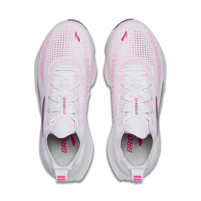 Brooks Glycerin Flex Womens Running Shoes - White/Cyber Pink/Argyle