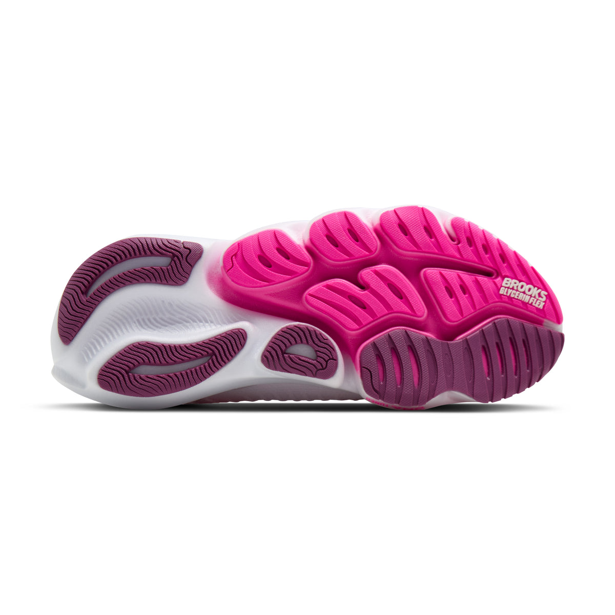 Brooks Glycerin Flex Womens Running Shoes - White/Cyber Pink/Argyle