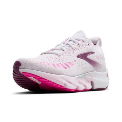 Brooks Glycerin Flex Womens Running Shoes - White/Cyber Pink/Argyle