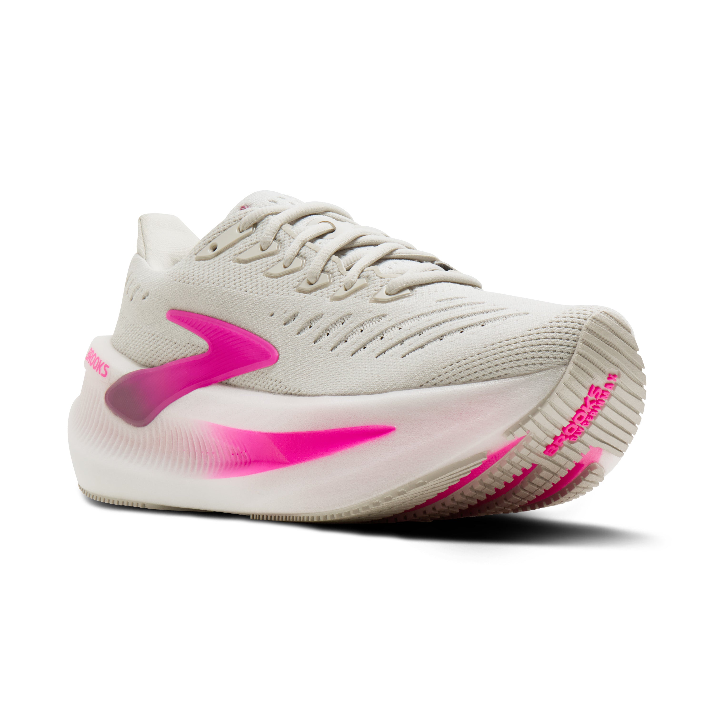 Brooks Glycerin Max 2 Womens Running Shoes - Oyster/Argyle/Cyber Pink