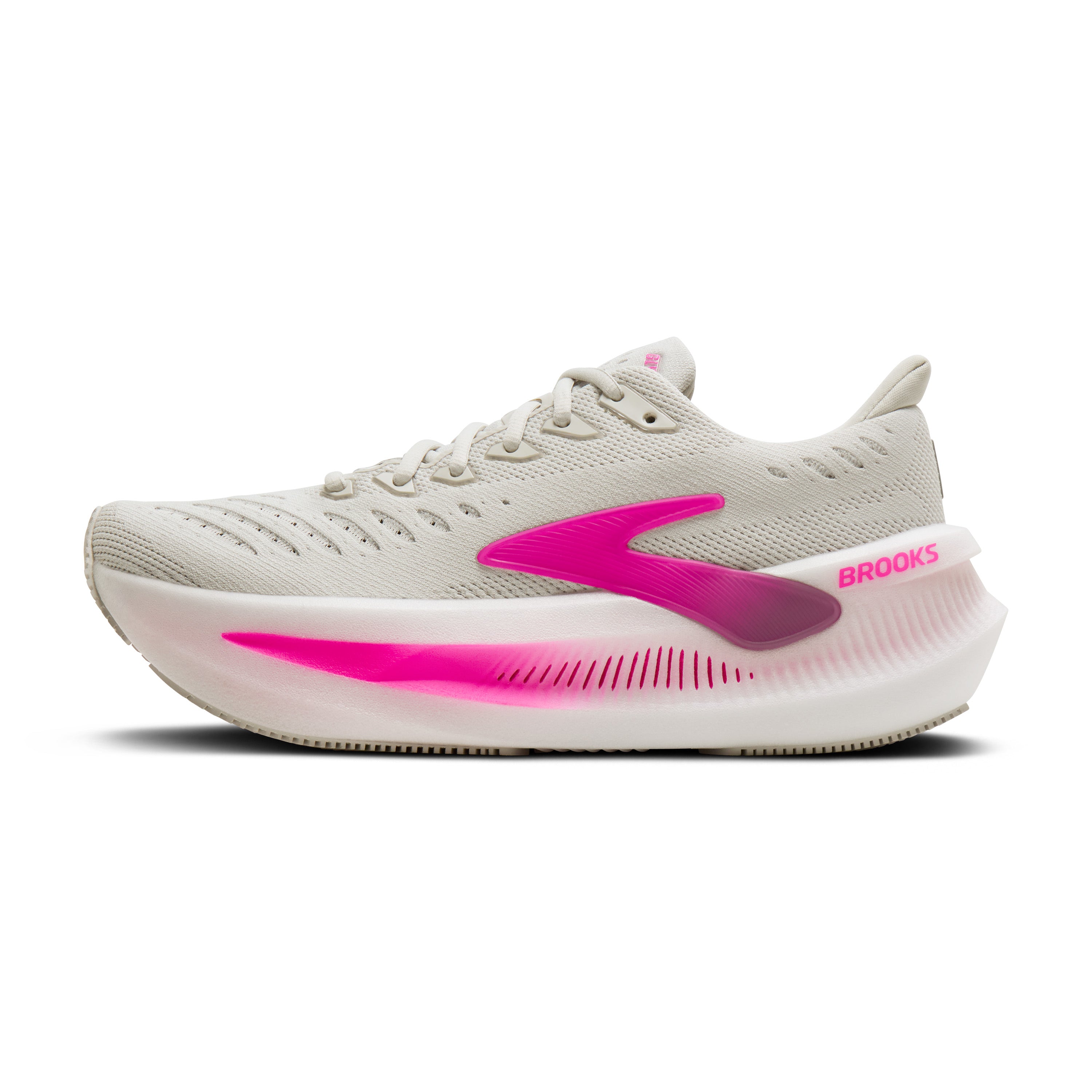 Brooks Glycerin Max 2 Womens Running Shoes - Oyster/Argyle/Cyber Pink