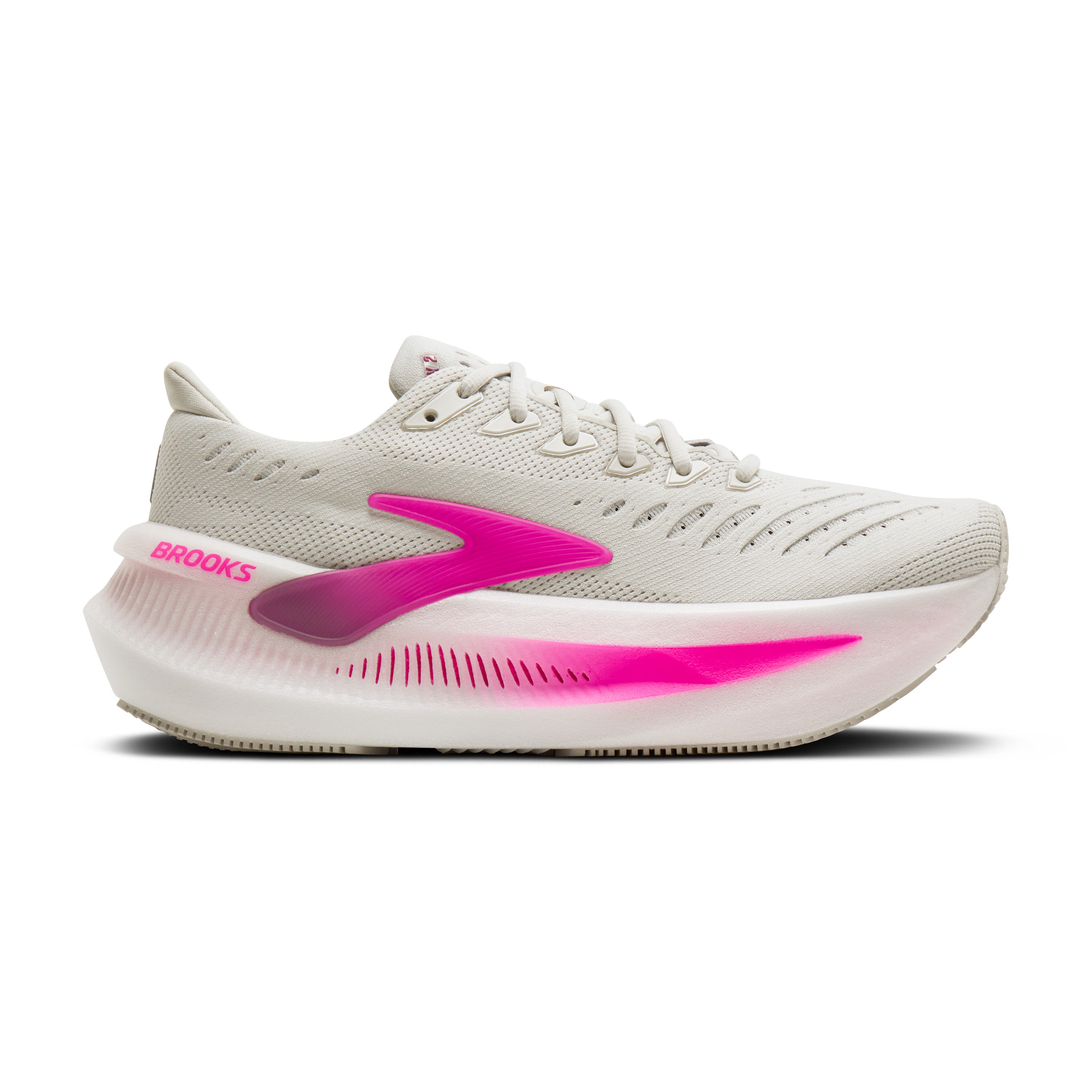 Brooks Glycerin Max 2 Womens Running Shoes - Oyster/Argyle/Cyber Pink