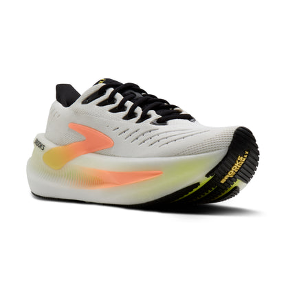 Brooks Glycerin Max 2 Womens Running Shoes - White/Cyber Yellow/Nightlife