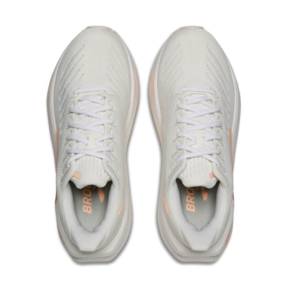 Brooks Glycerin Max 2 Womens Running Shoes - White/Coral/Peach