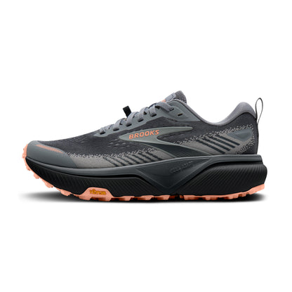Brooks Cascadia 20 Womens Trail Running Shoes - Grey/Grey/Peach