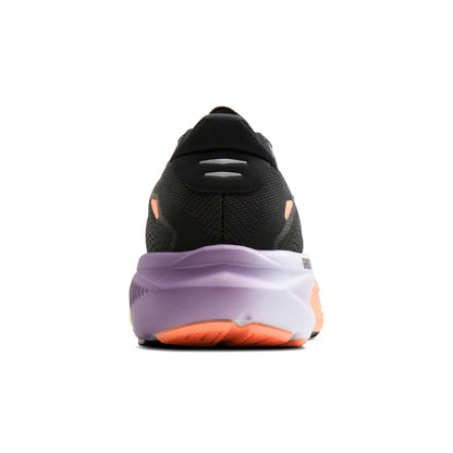 Brooks Ghost 18 Womens Running Shoe - Black/Mulled Grape/Peach