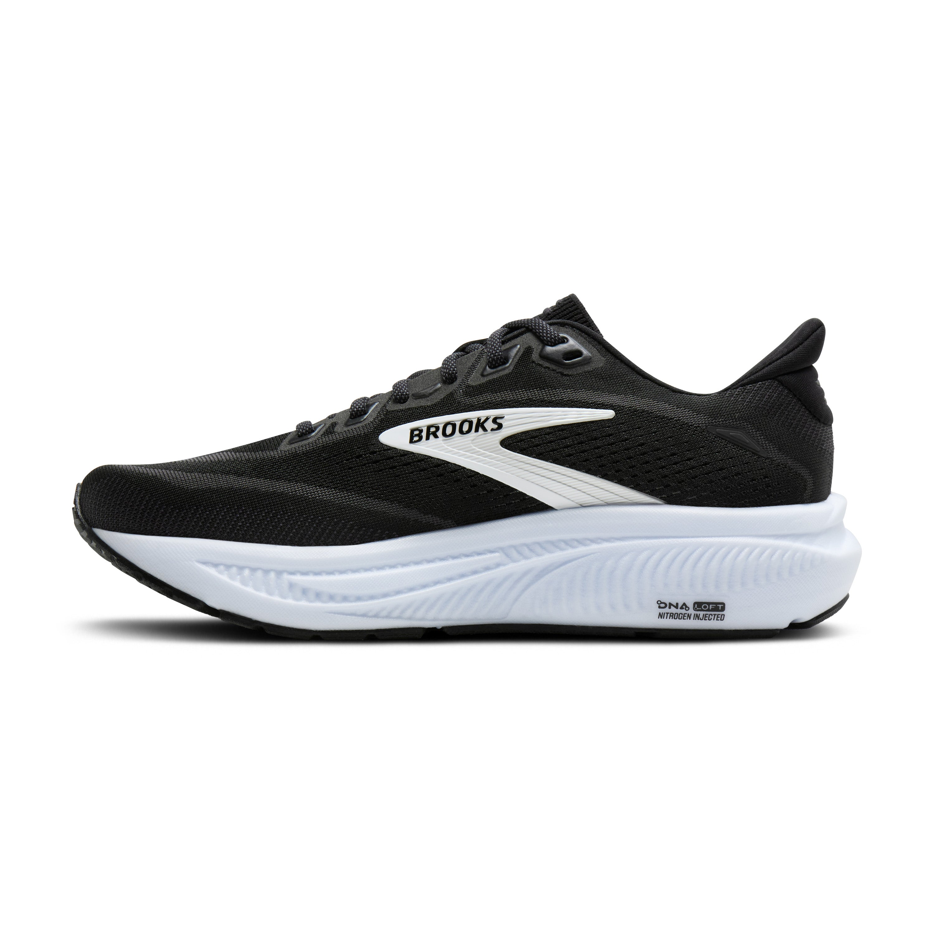 Brooks Ghost 18 Womens Running Shoe - Black/Grey/White