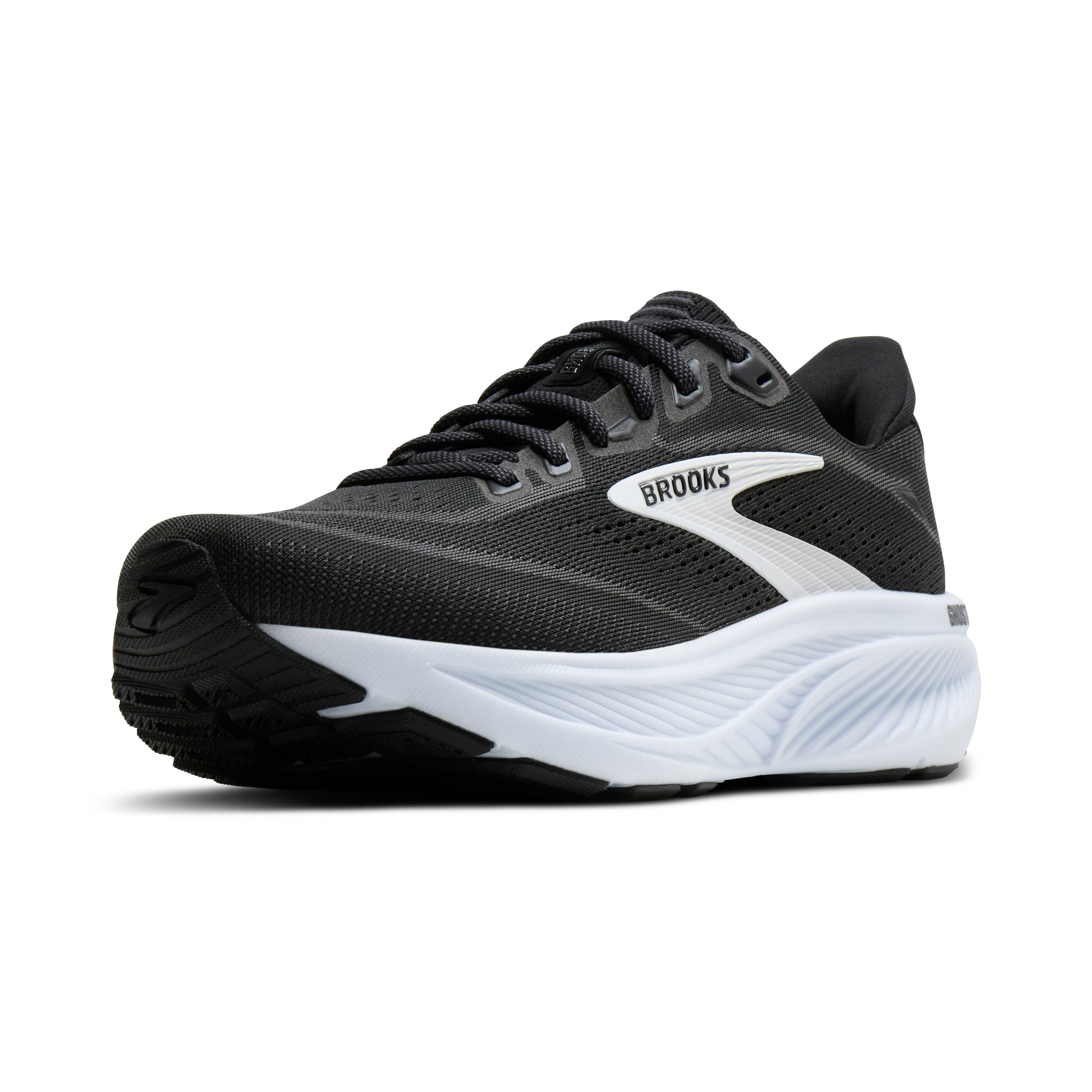 Brooks Ghost 18 Mens Running Shoes - Black/Grey/White