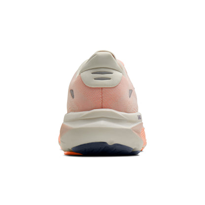 Brooks Ghost 18 Womens Running Shoe - Star White/Cyber Peach/Grey