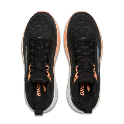 Brooks Ghost Max 4 Womens Running Shoes - Black/Folkstone/Cyber Peach
