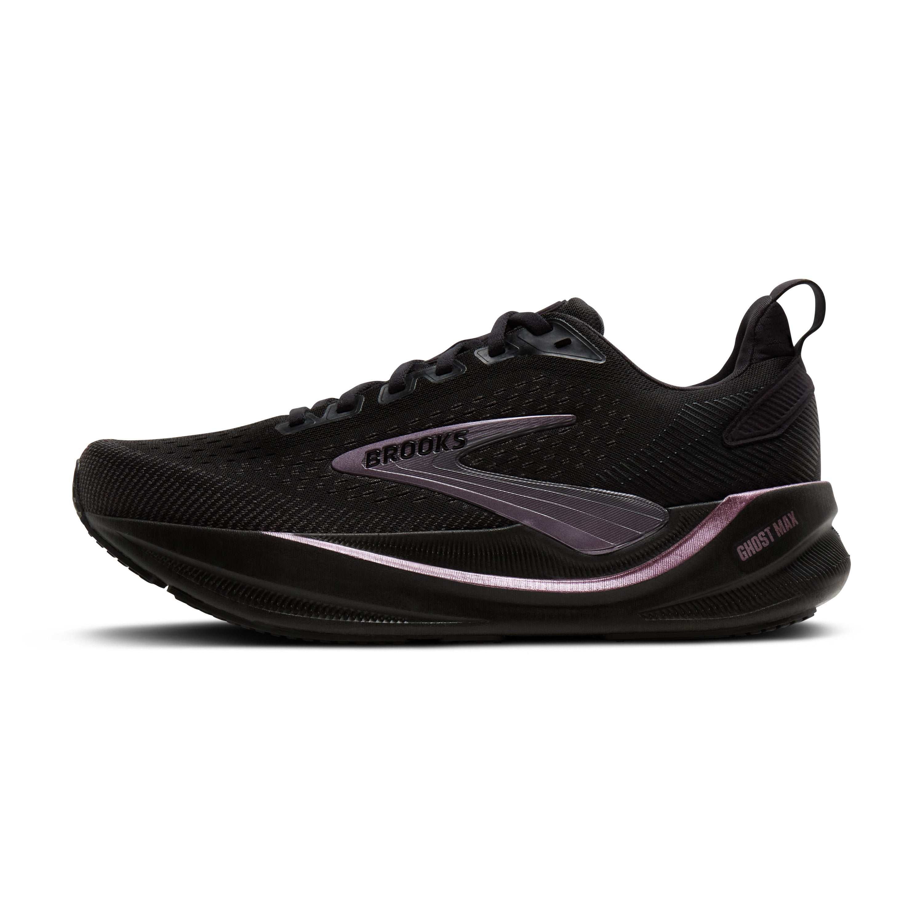 Brooks Ghost Max 4 Womens Running Shoes - Black/Black/Rose Gold