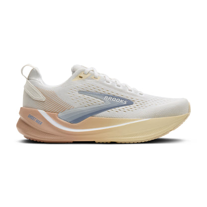 Brooks Ghost Max 4 Womens Running Shoes - White/Rose/Rutabaga