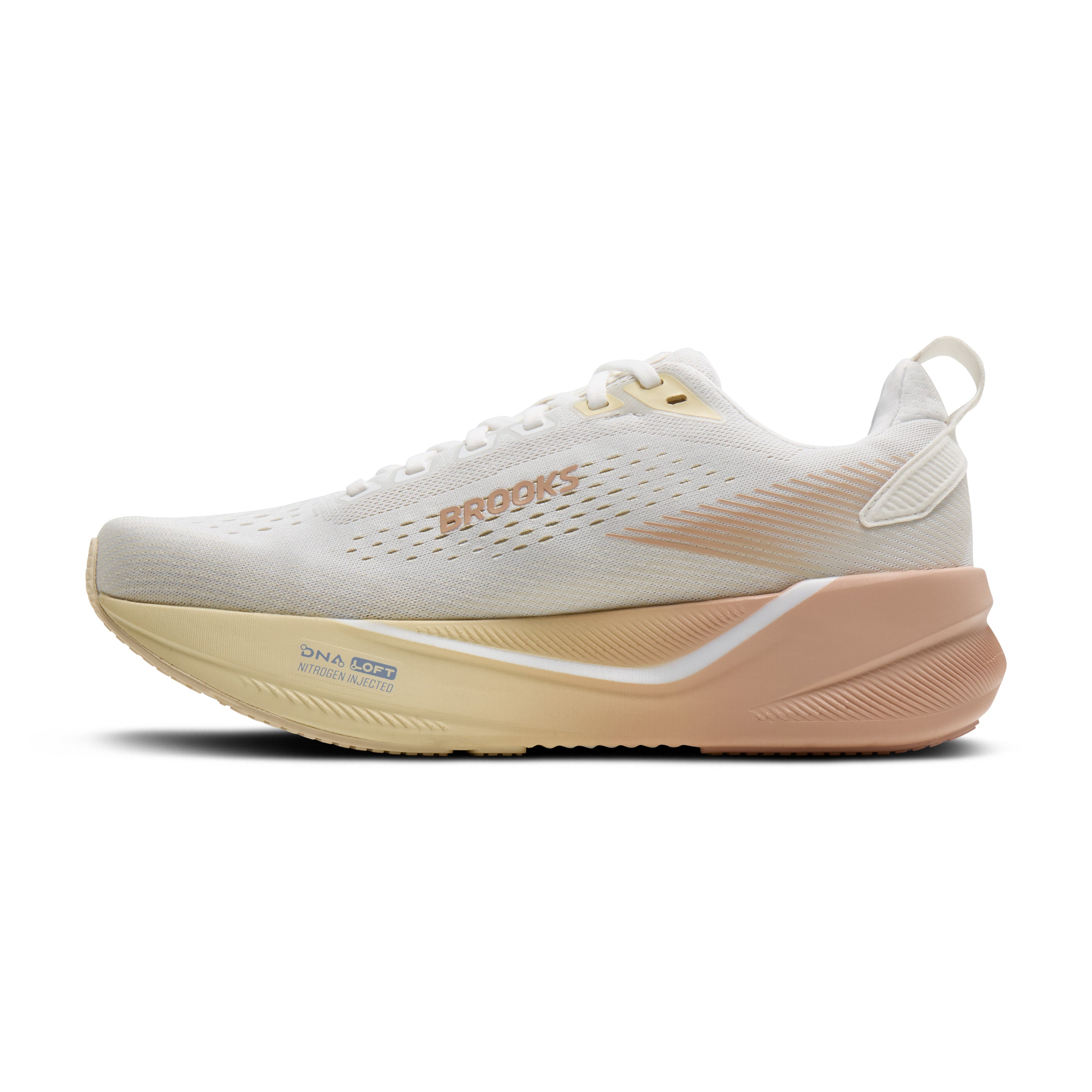 Brooks Ghost Max 4 Womens Running Shoes - White/Rose/Rutabaga