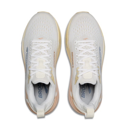 Brooks Ghost Max 4 Womens Running Shoes - White/Rose/Rutabaga
