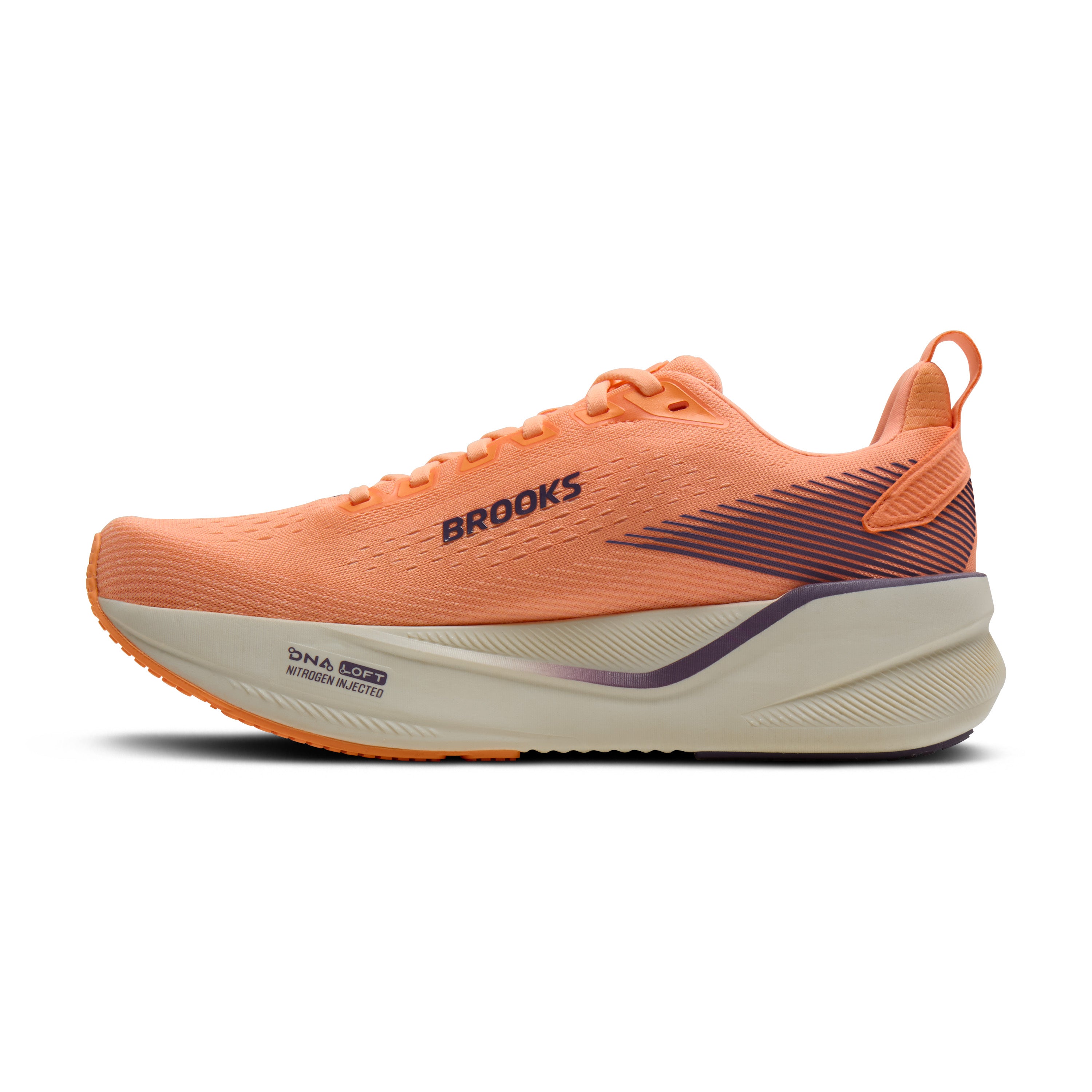Brooks Ghost Max 4 Womens Running Shoes - Cyber Peach/Grape/Bluewash