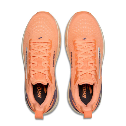 Brooks Ghost Max 4 Womens Running Shoes - Cyber Peach/Grape/Bluewash