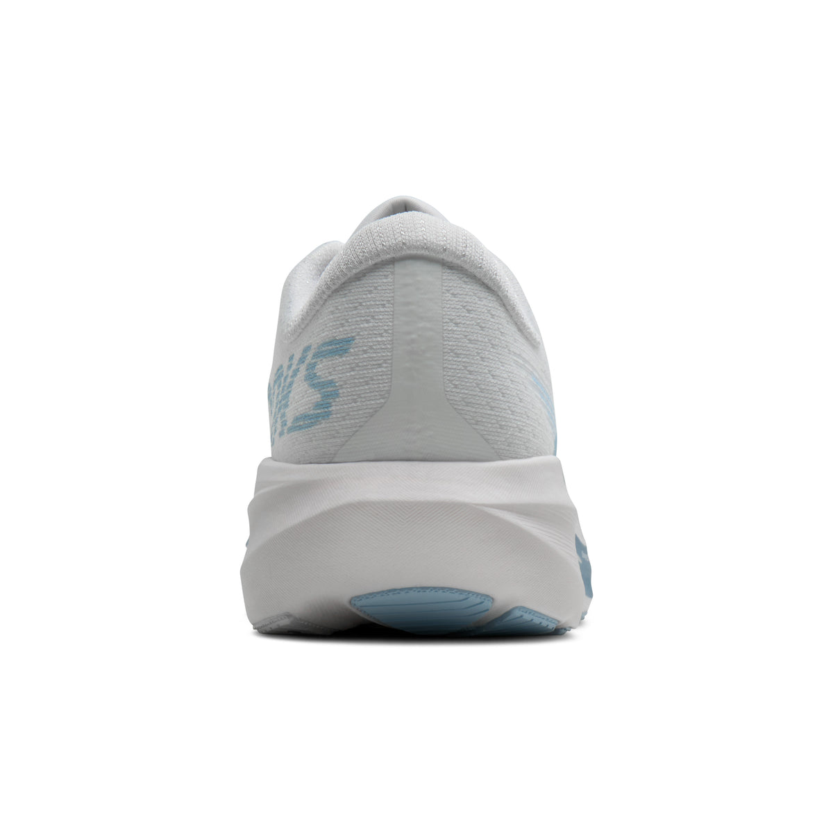 Brooks Ghost Amp Womens Running Shoe - White/Blue/Metallic