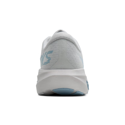 Brooks Ghost Amp Womens Running Shoe - White/Blue/Metallic