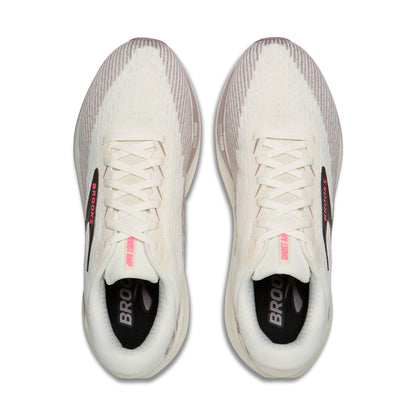 Brooks Ghost Amp Womens Running Shoe - Arctic Wolf/Dove/Pink